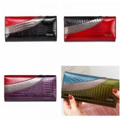 Snake pattern wallet unique design high quality wallet color wonderful combination lady