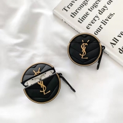 Yves Saint Laurent AirPods pro Case Brand YSL Air Pods pro Cover Unique AirPods 3/2/1 Earphone Case Popular AirPods Case With Hook