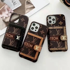 Louis Vuitton   IPhone 13 / 13 Pro / 13 Mini / 13 Pro Max case iPhone 12 / 12pro / 12pro Max portable case belt belt iPhone 11 / 11pro / 11pro Max protective cover stand   Business style